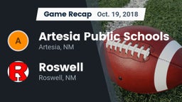 Recap: Artesia Public Schools vs. Roswell  2018