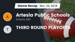 Recap: Artesia Public Schools vs. THIRD ROUND PLAYOFFS 2018
