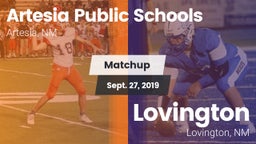 Matchup: Artesia  vs. Lovington  2019