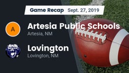 Recap: Artesia Public Schools vs. Lovington  2019