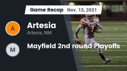 Recap: Artesia  vs. Mayfield  2nd round Playoffs 2021