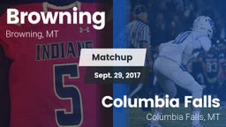 Matchup: Browning  vs. Columbia Falls  2017