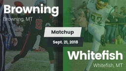 Matchup: Browning  vs. Whitefish  2018