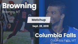 Matchup: Browning  vs. Columbia Falls  2018