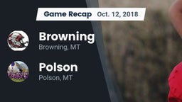 Recap: Browning  vs. Polson  2018