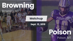 Matchup: Browning  vs. Polson  2019