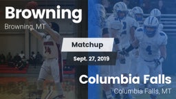 Matchup: Browning  vs. Columbia Falls  2019