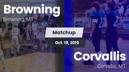 Matchup: Browning  vs. Corvallis  2019