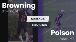 Matchup: Browning  vs. Polson  2020