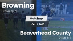 Matchup: Browning  vs. Beaverhead County  2020