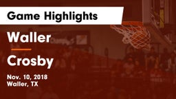 Waller  vs Crosby  Game Highlights - Nov. 10, 2018