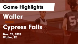 Waller  vs Cypress Falls  Game Highlights - Nov. 28, 2020