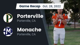Recap: Porterville  vs. Monache  2022