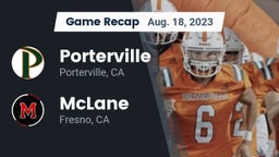 Recap: Porterville  vs. McLane  2023