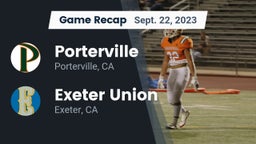 Recap: Porterville  vs. Exeter Union  2023