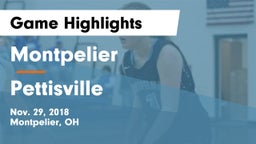 Montpelier  vs Pettisville  Game Highlights - Nov. 29, 2018