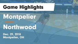 Montpelier  vs Northwood  Game Highlights - Dec. 29, 2018