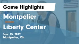 Montpelier  vs Liberty Center  Game Highlights - Jan. 15, 2019