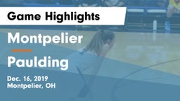 Montpelier  vs Paulding  Game Highlights - Dec. 16, 2019