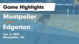 Montpelier  vs Edgerton  Game Highlights - Jan. 4, 2020
