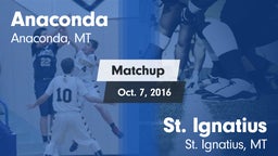 Matchup: Anaconda  vs. St. Ignatius  2016