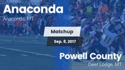 Matchup: Anaconda  vs. Powell County  2017