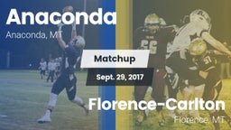 Matchup: Anaconda  vs. Florence-Carlton  2017