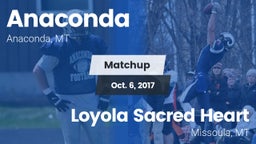 Matchup: Anaconda  vs. Loyola Sacred Heart  2017