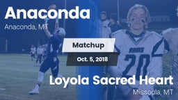 Matchup: Anaconda  vs. Loyola Sacred Heart  2018