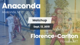 Matchup: Anaconda  vs. Florence-Carlton  2019