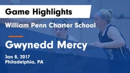 William Penn Charter School vs Gwynedd Mercy Game Highlights - Jan 8, 2017