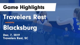 Travelers Rest  vs Blacksburg  Game Highlights - Dec. 7, 2019