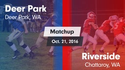 Matchup: Deer Park High vs. Riverside  2016