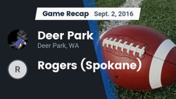 Recap: Deer Park  vs. Rogers (Spokane) 2016