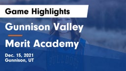 Gunnison Valley  vs Merit Academy Game Highlights - Dec. 15, 2021