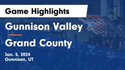 Gunnison Valley  vs Grand County  Game Highlights - Jan. 5, 2024