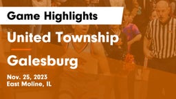 United Township vs Galesburg  Game Highlights - Nov. 25, 2023