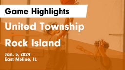 United Township vs Rock Island  Game Highlights - Jan. 5, 2024