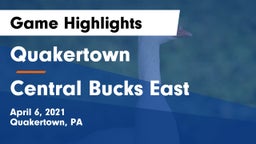 Quakertown  vs Central Bucks East  Game Highlights - April 6, 2021