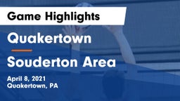 Quakertown  vs Souderton Area  Game Highlights - April 8, 2021
