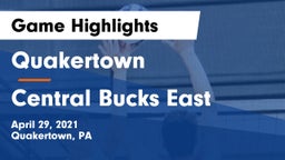 Quakertown  vs Central Bucks East  Game Highlights - April 29, 2021