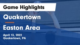 Quakertown  vs Easton Area  Game Highlights - April 13, 2022
