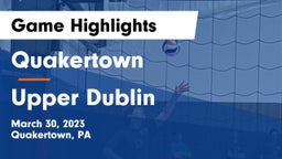 Quakertown  vs Upper Dublin  Game Highlights - March 30, 2023