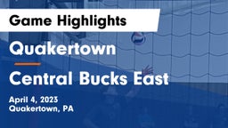 Quakertown  vs Central Bucks East Game Highlights - April 4, 2023