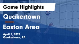 Quakertown  vs Easton Area  Game Highlights - April 5, 2023