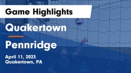 Quakertown  vs Pennridge Game Highlights - April 11, 2023