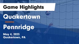 Quakertown  vs Pennridge Game Highlights - May 4, 2023