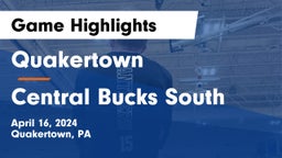 Quakertown  vs Central Bucks South  Game Highlights - April 16, 2024