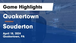 Quakertown  vs Souderton  Game Highlights - April 18, 2024