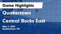 Quakertown  vs Central Bucks East  Game Highlights - May 2, 2024
